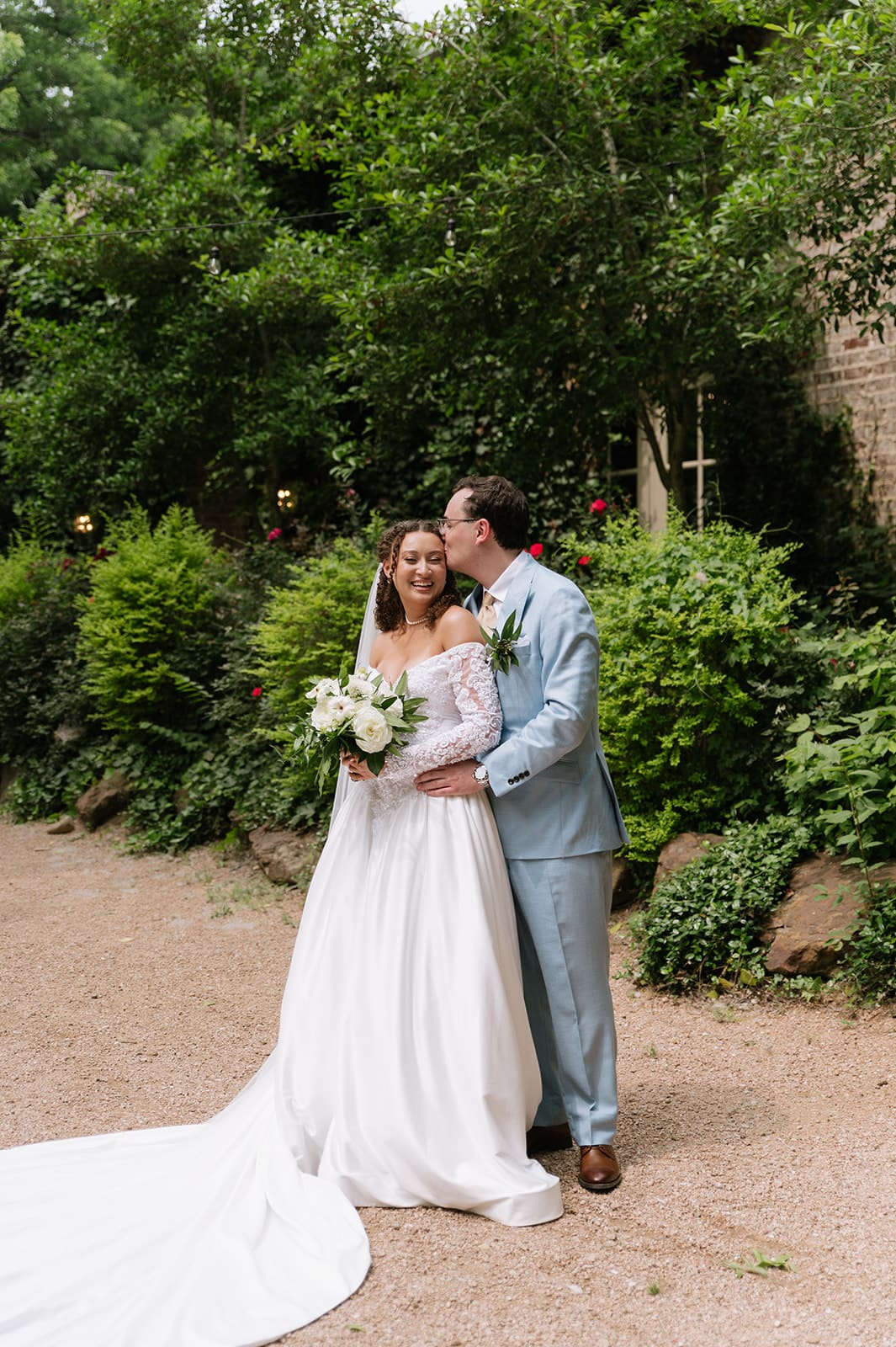 a bride and groom take wedding portraits at The Springs Waxahachie