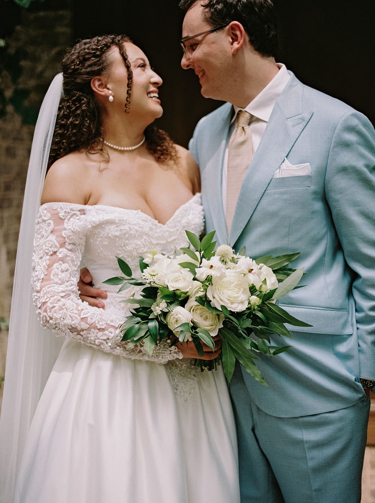 a bride and groom take wedding portraits at The Springs Waxahachie